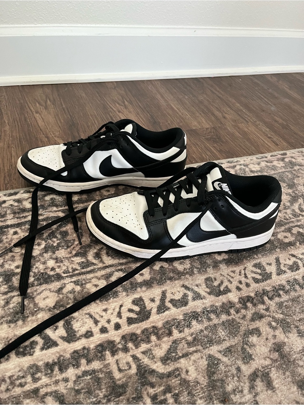 Nike Black and White Low-Top Sneakers